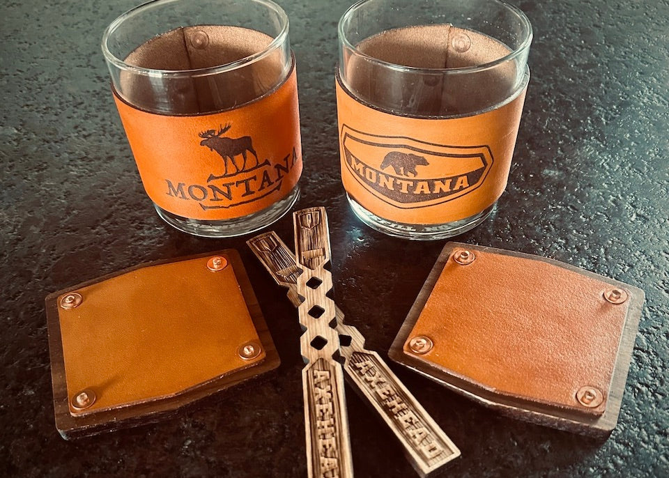 Gift Box: "Cheers From Montana" - Double Rocks Holster