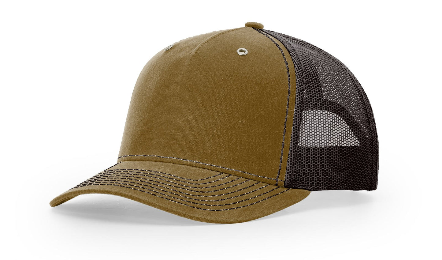 112WH Trucker Cap: Waxed