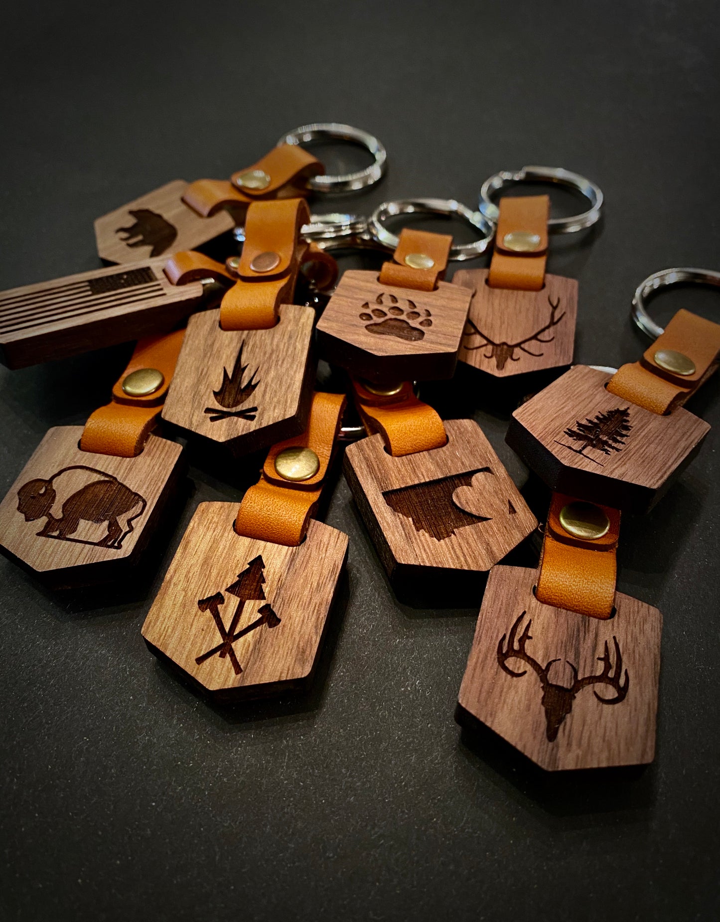 Hide & Grain Keytag
